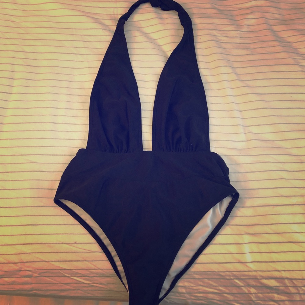 Black One piece bathing suit